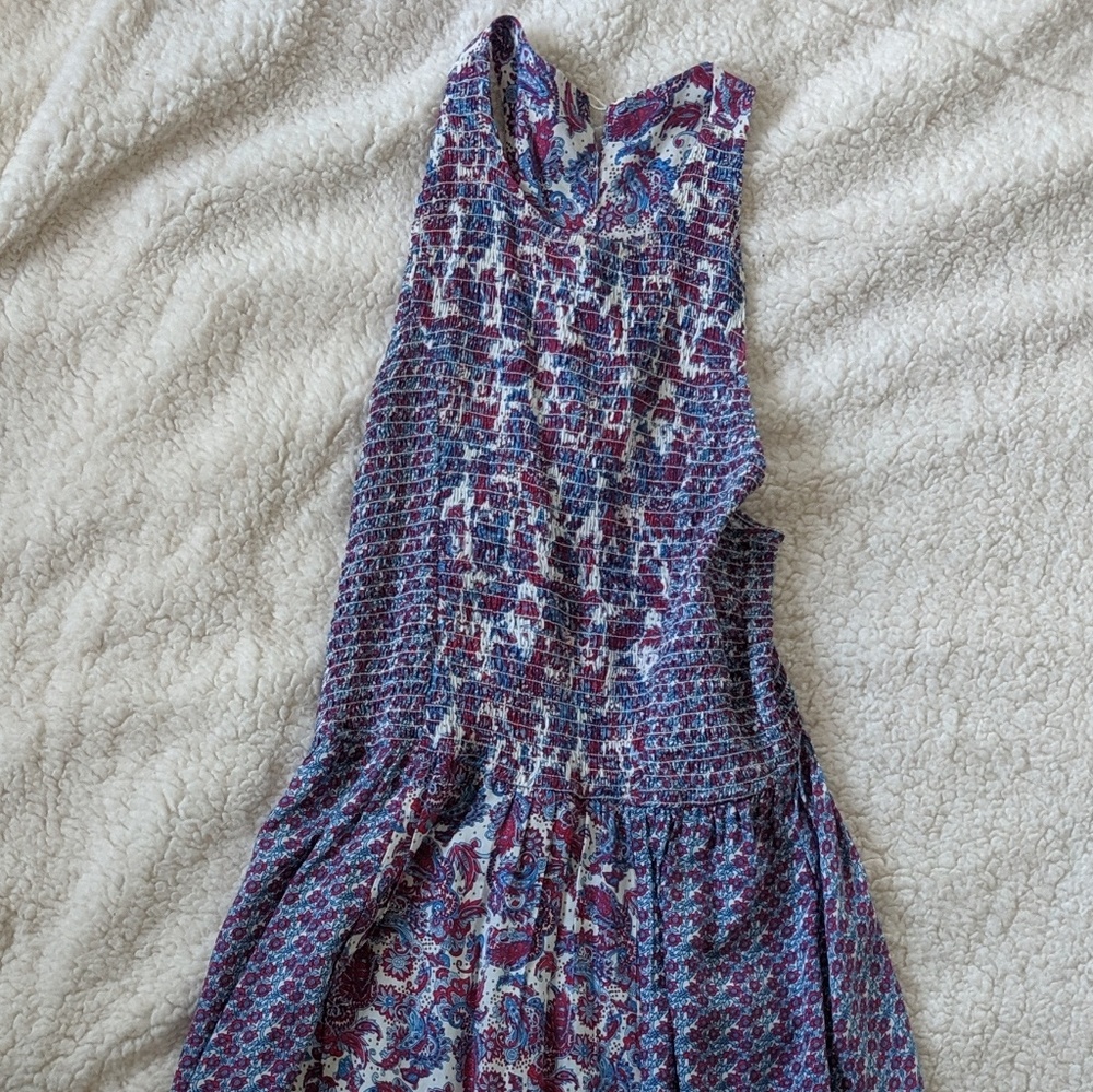 Floral Paisley Maxi Dress - Size Large